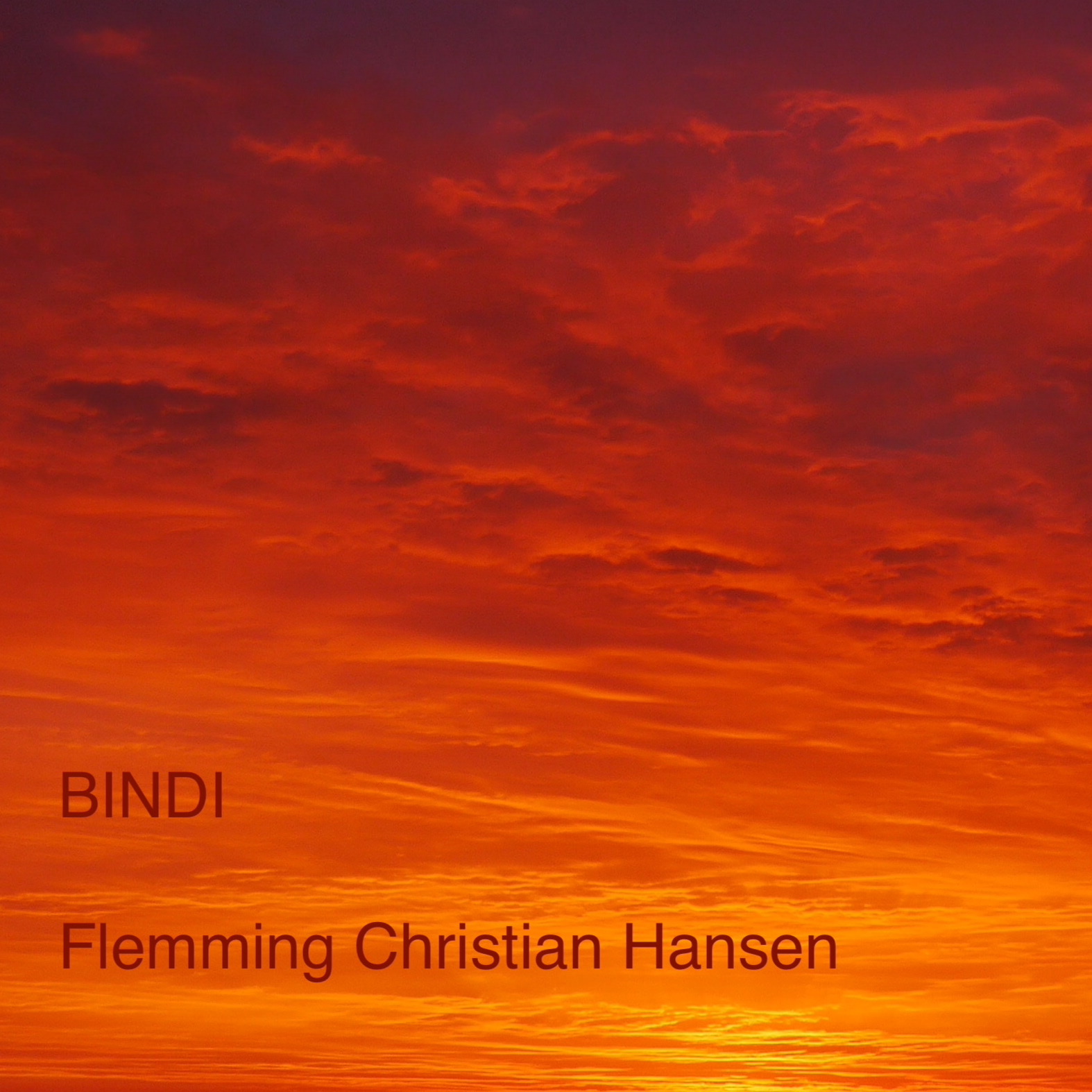 album cover, sunset