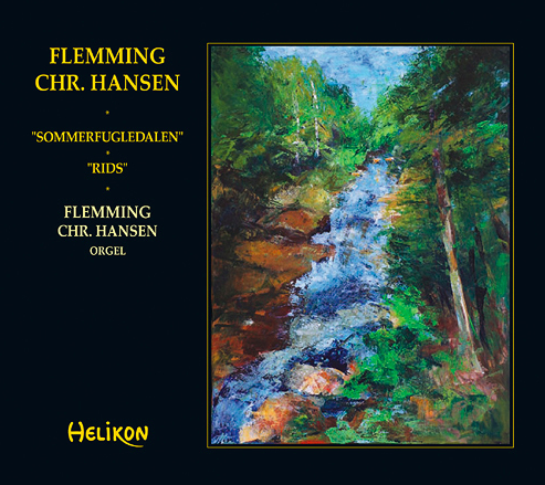 album cover, painting of creek